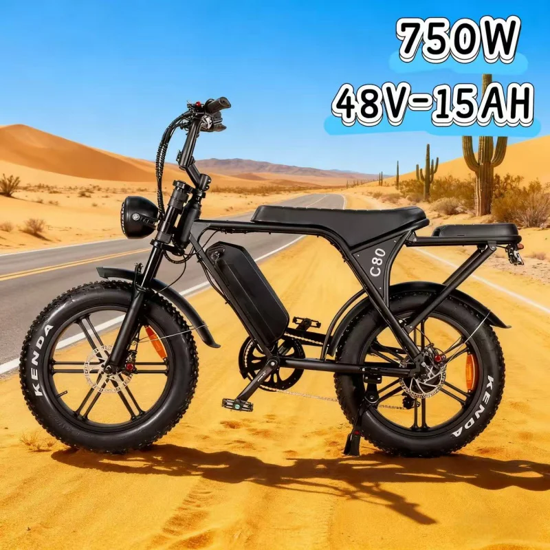 

750W electric bicycle with 48V 15AH lithium battery 20-inch convenient and practical leisure and entertainment E-bike