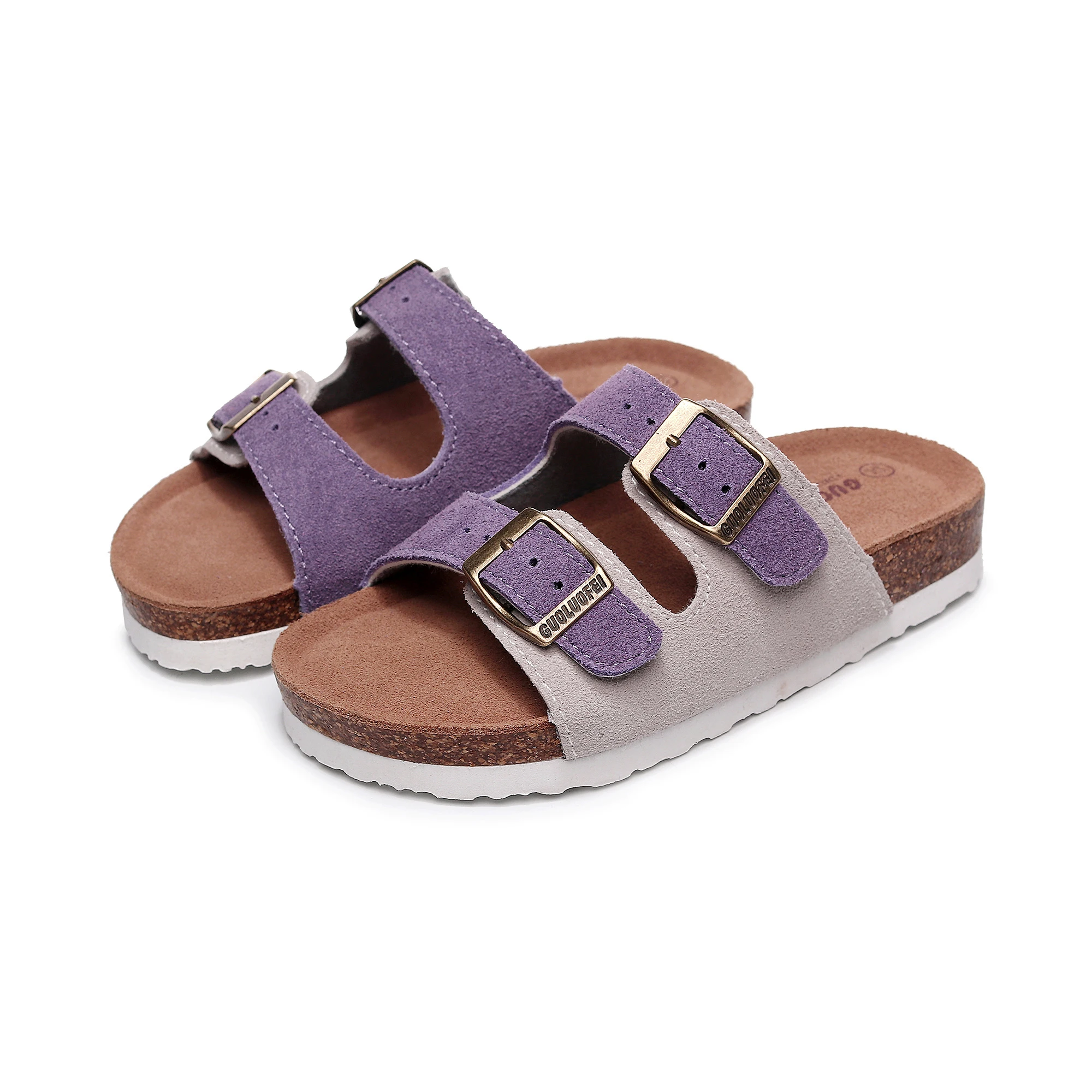 

Birken Arizona Cork Sandals, Adjustable Buckle Comfort Slides for Men, Cow Suede Cork Insole Summer Sandals Women Footwear