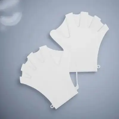 

Aqua Gloves Hand Paddles for Swimming Adult Finger White Training Accessories