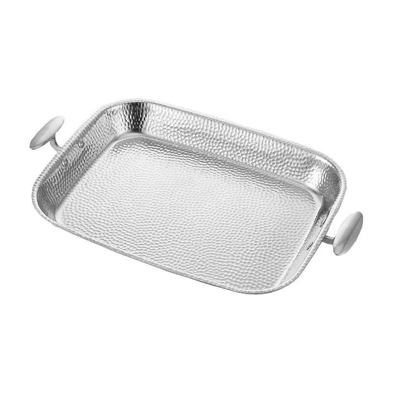 

Stainless steel grilled fish plate dry pan fried chicken tray