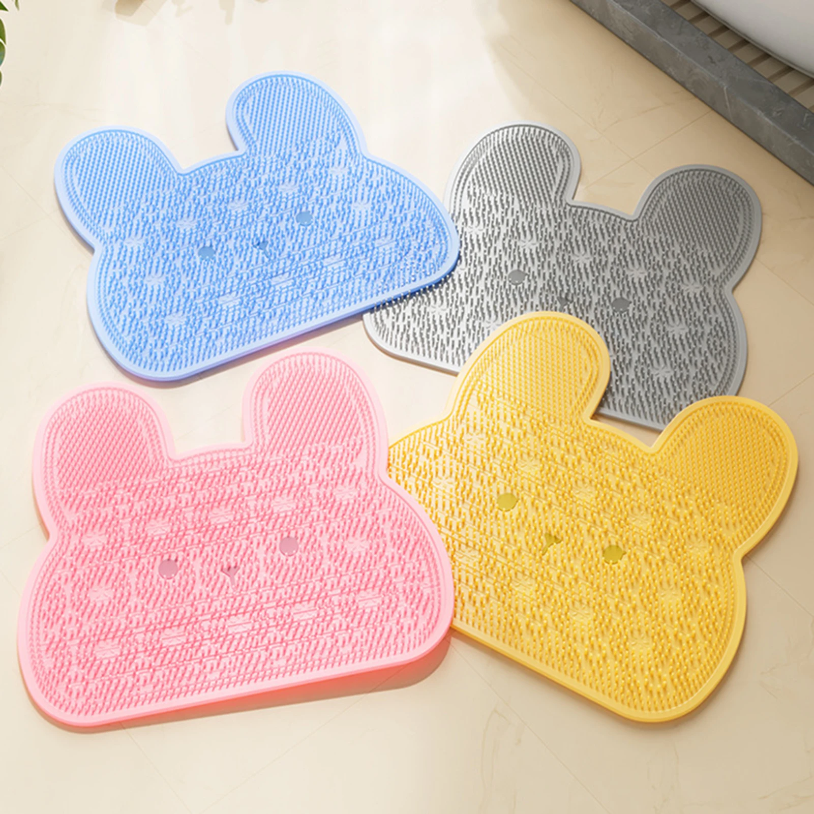Tapis de massage pour les pieds mural avec ventouses antidérapantes, masseur dorsal, accessoire de salle de bain pour la relaxation corporelle