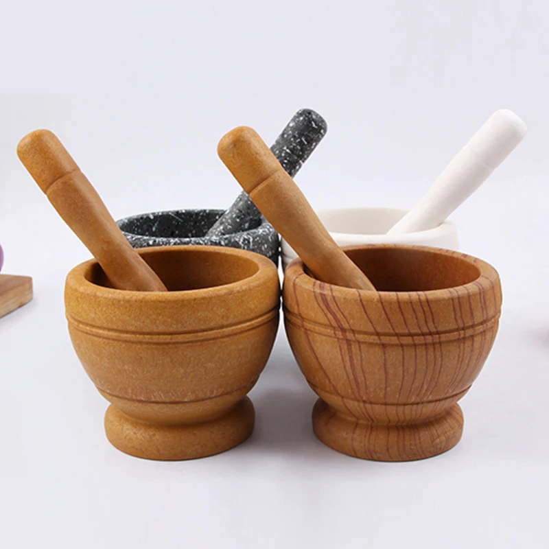 

Resin Setmortar and Pestle Garlic Herb Spice Mixing Grinding Crusher Bowl Restaurant Kitchen Tools Multi-purpose masher