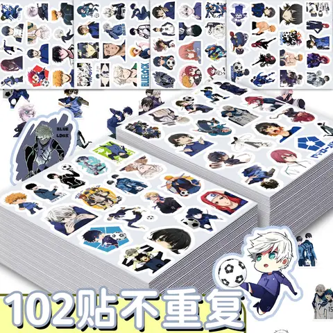 100 pcs Diy Cartoon Blue Prison Graffiti Stickers For Decorating Water Cups And Suitcases