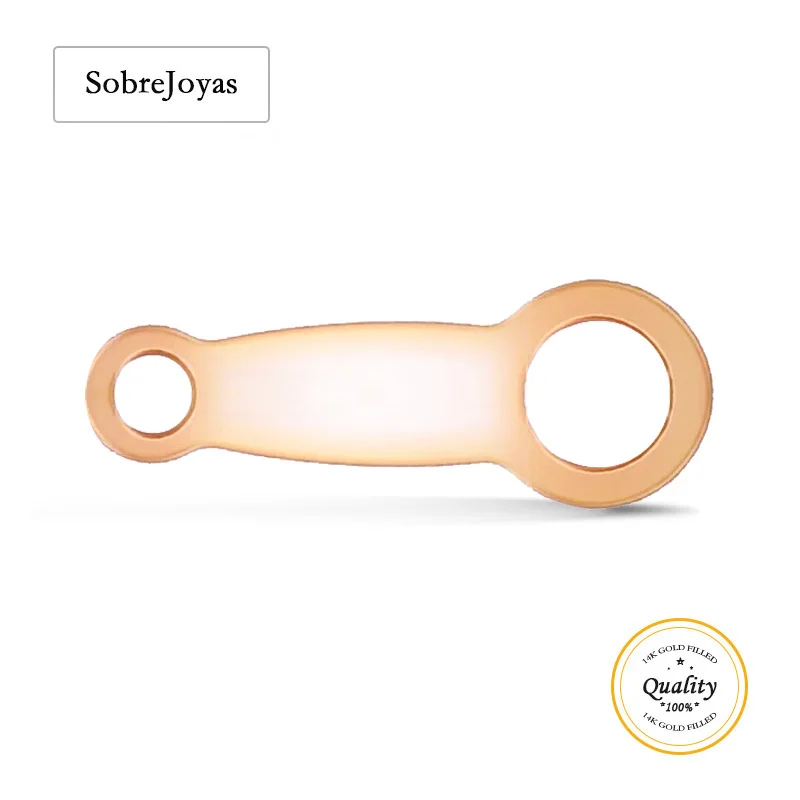 14K Rose Gold Filled Japanese 8mm Quality Japan Tags Necklace Bracelet Components Wholesale BULK DIY Jewelry Findings