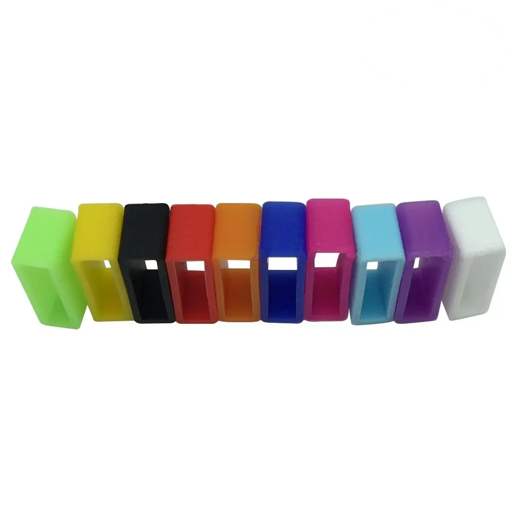 

20Pcs Silicone Secure Clasps for Smart Bracelets Anti-Slip Fastener Rings Bright Color Band Locks Comfort Wear