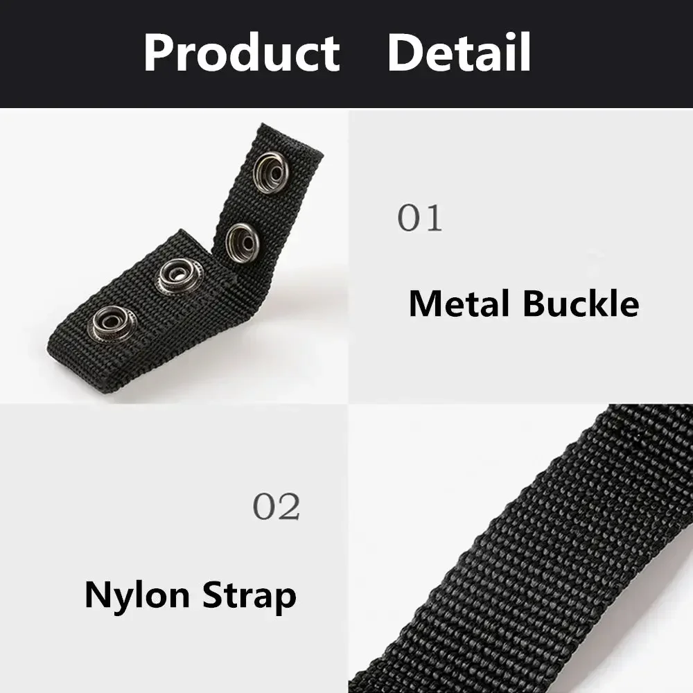 1PC Tactical Belt Buckle Heavy Duty Belt Keeper Portable Webbing Strap Military Belt Fixed Equipment Outdoor Sports Accessories