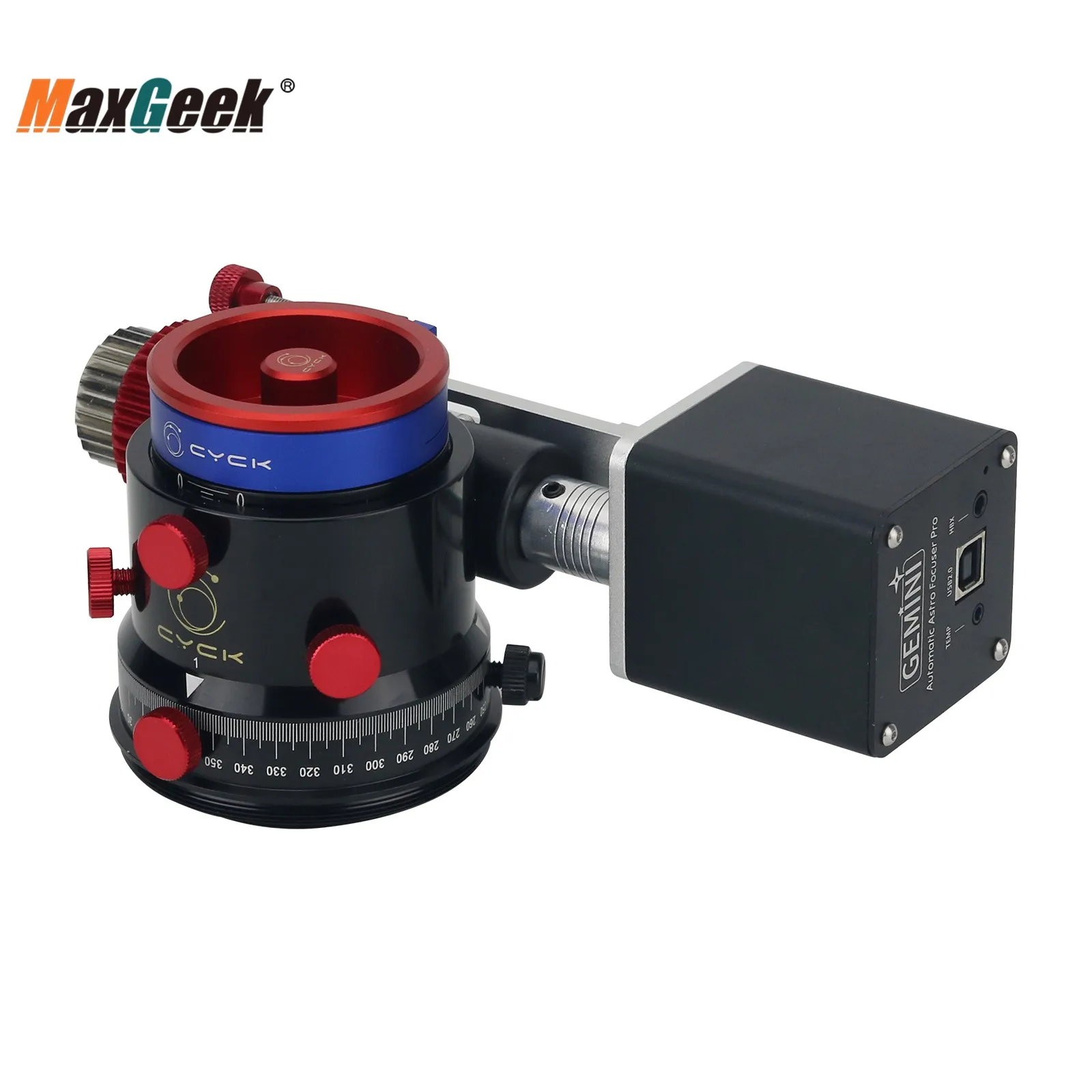 Maxgeek CYCK 42mm teleskop podróżny Focuser z wypukłym pierścieniem adapterowym do Sky-Watcher 150 i DOB fotografia kosmiczna