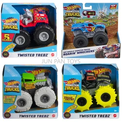 Hot Wheels Car Monster Trucks Roarin Wreckers Twisted Tredz Ragin Cage'n 1:43 Scale Gift for Kids Monster Jam Diecast Boy Toys