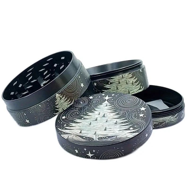 50mm Christmas Smoke Grinder Tobacco Grinder Spice Grinding Tools Smoke Cigarette Herbal Grinder Grinder Smoking Accessories