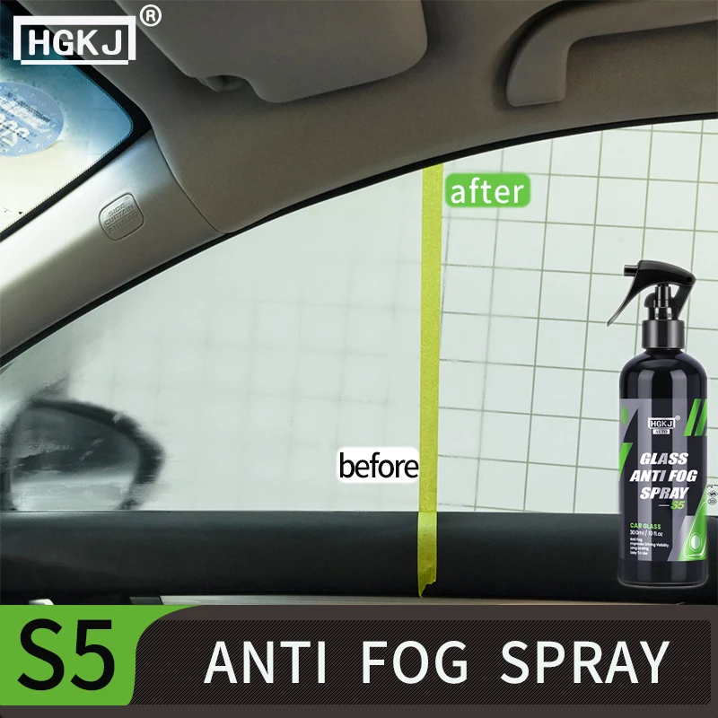 Anti fog glass coating agent HGKJ S5 for automotive interior windshield anti fog spraying and rain proof mirror surface