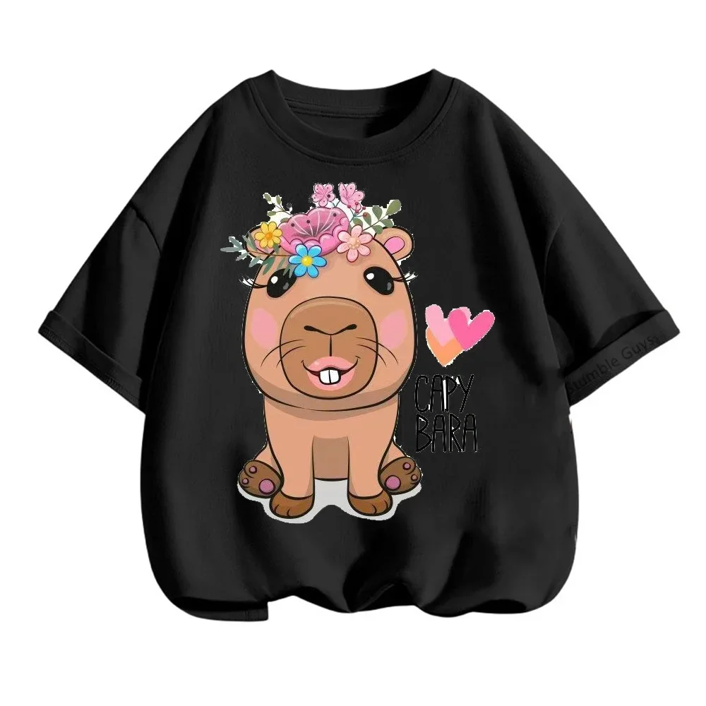 amisetas de My Pet Alien Pou para niños, Camiseta de cuello redondo de verano, chándales infantiles de dibujos animados, ropa