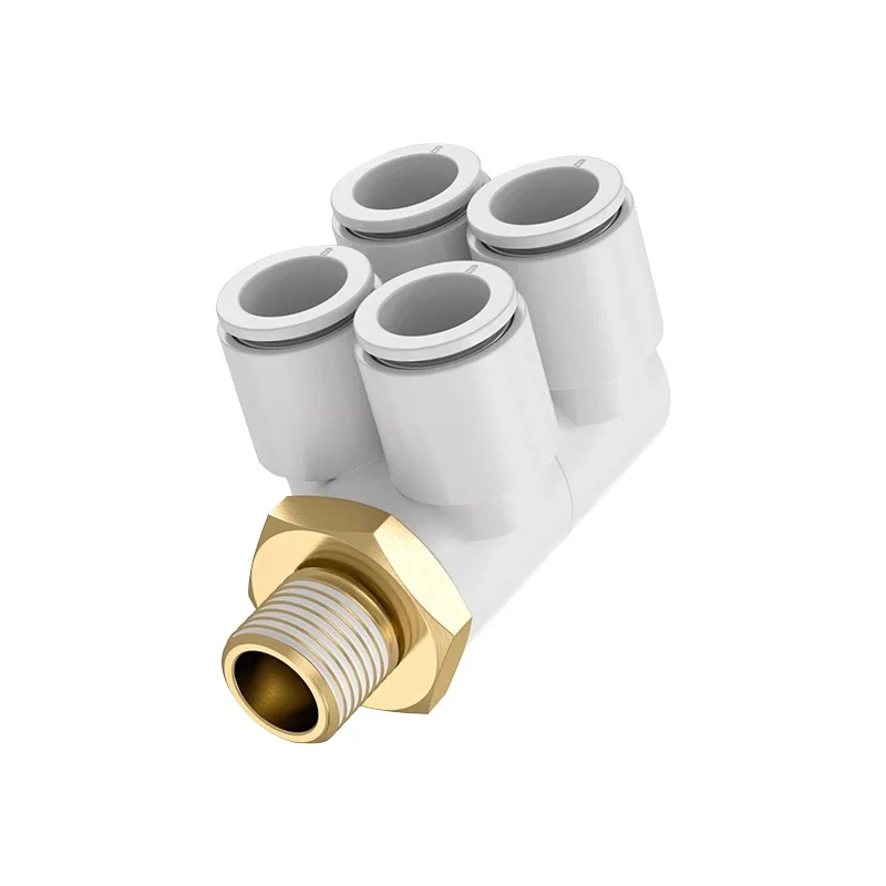 Trachea quick plug 2 sets of double pipe universal thread joint KB2ZD/KQ2ZD04/06/08/10/12