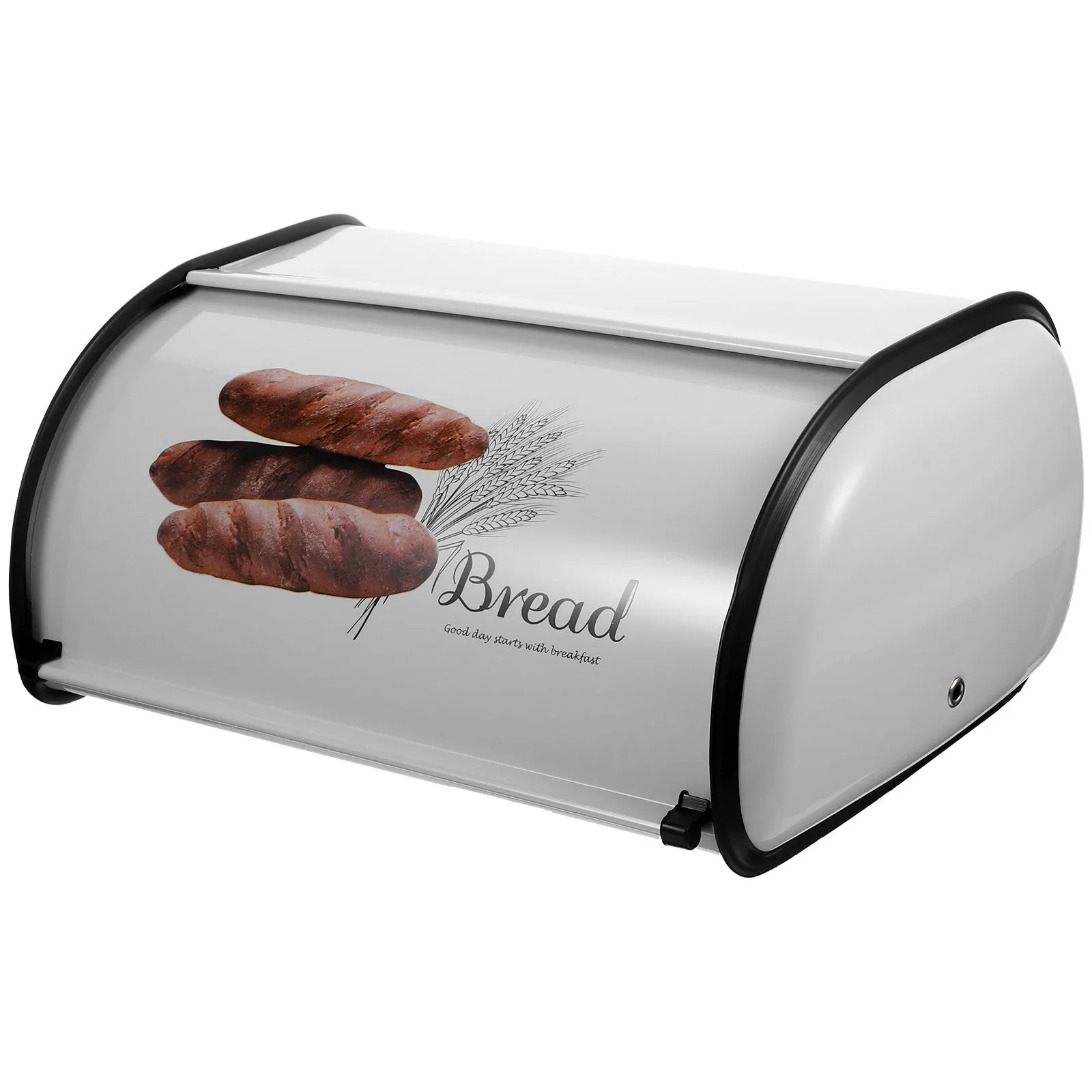 

Bread Box Iron Vintage Desktop Kitchen Organizer Storage Container for Bread Snack Kitchen Organizer