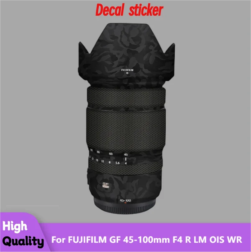 For FUJIFILM GF 45-100mm F4 R LM OIS WR Lens Sticker Protective Skin Decal Vinyl Wrap Film Anti-Scratch Protector Coat GF45-100