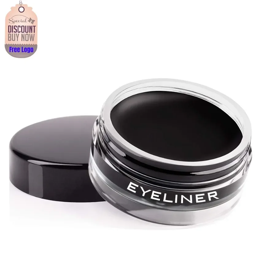 White Black Waterproof Eyeliner Cream Private Label Oil-proof Non-smudge Long-lasting Gel Eye Liner Custom Logo