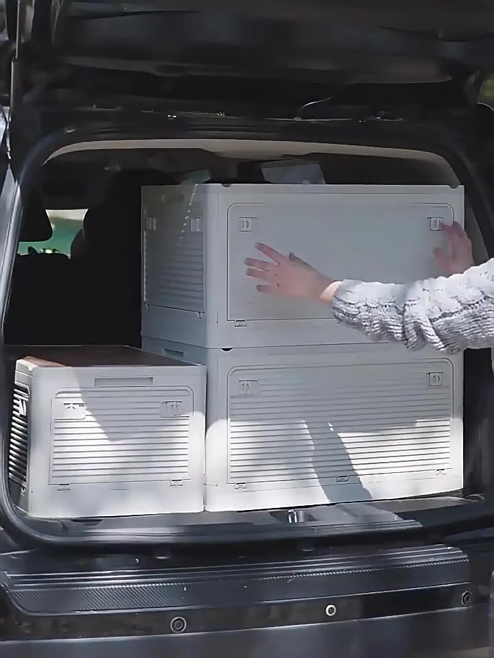 Caja de almacenamiento plegable para acampar al aire libre, mesa de Camping para el hogar, maletero de coche, caja organizadora conveniente,