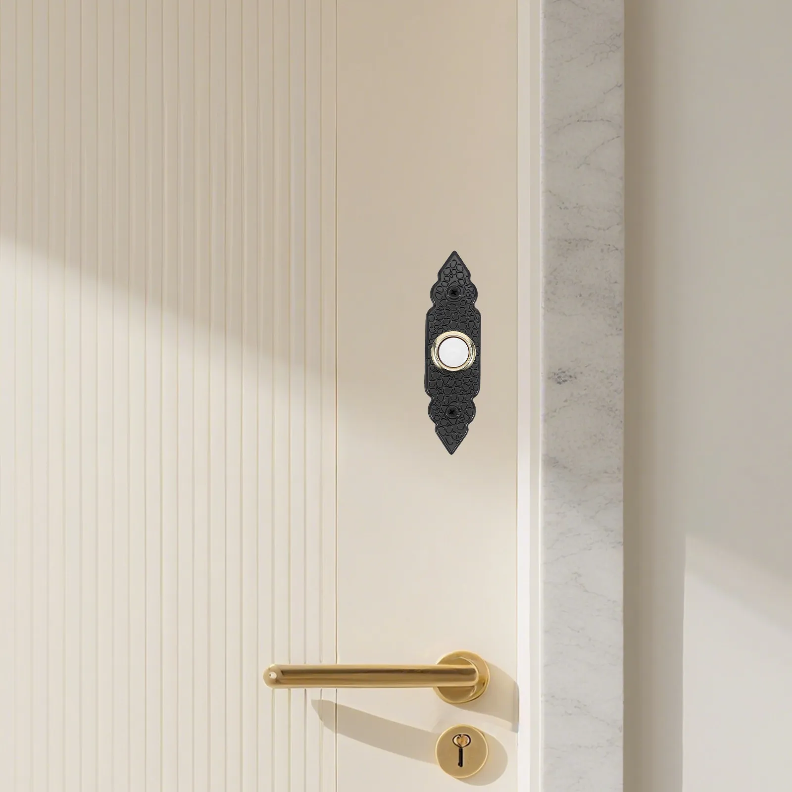 

Винтажная настенная проводная кнопка-звонок из железа, декоративная, для входной двери, крыльца, в стиле рустик, фермерский, традиционный дом