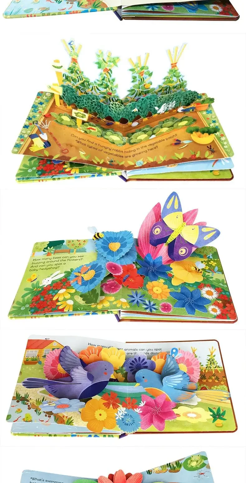 Usborne Pop-Up Garden 3D, Children's books aged 3 4 5 6, English