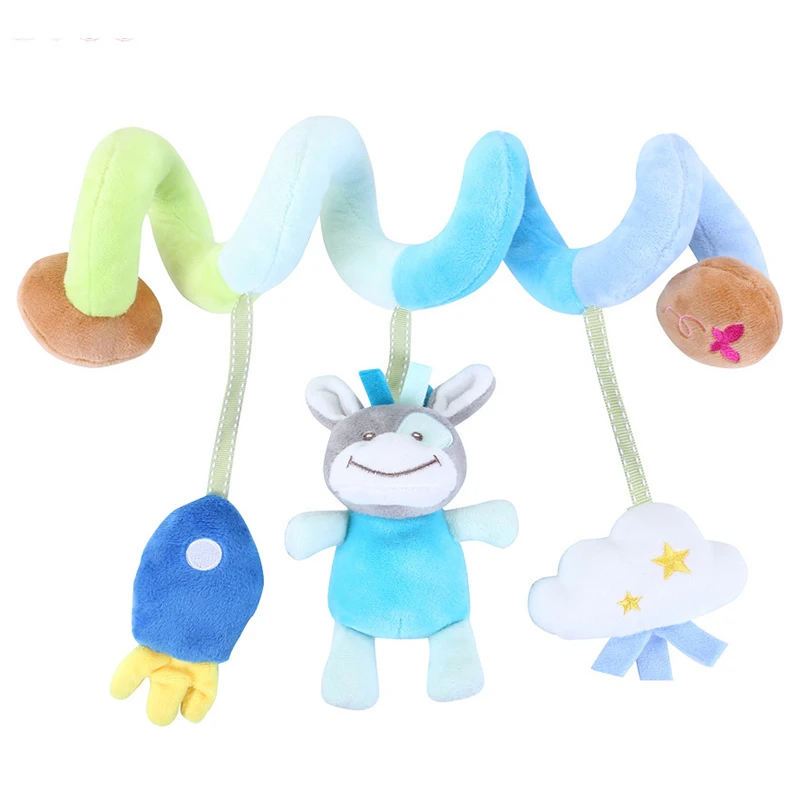 Colorful Caterpillars Baby Cart Cartoon Accessories Pendant Baby Soothing Toy Surrounding Bed Animal Cute Pendant Soothing Toy