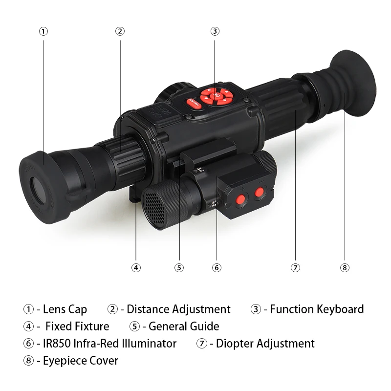 2023 New Outdoor Tactical night sight Night Vision Scope HK27-0030