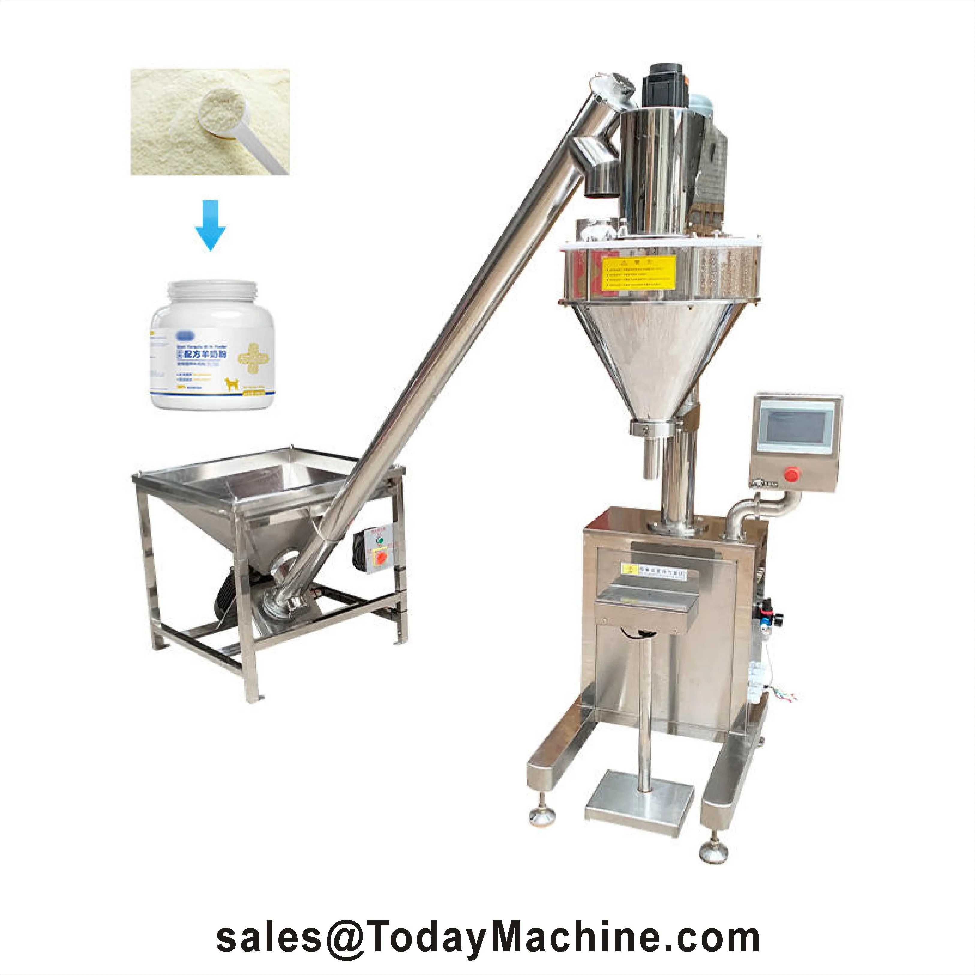 Customized 1-500G Chocolate Auto Powder Filling Machine Food Standard Auger Filler Powder Packing Machine