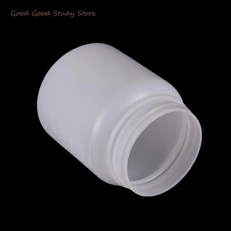 1 Pcs 300ml Reagent Sample Bottle Clear Plastic Cylinder Shaped Chemical Storage Reagent Sample Bottle