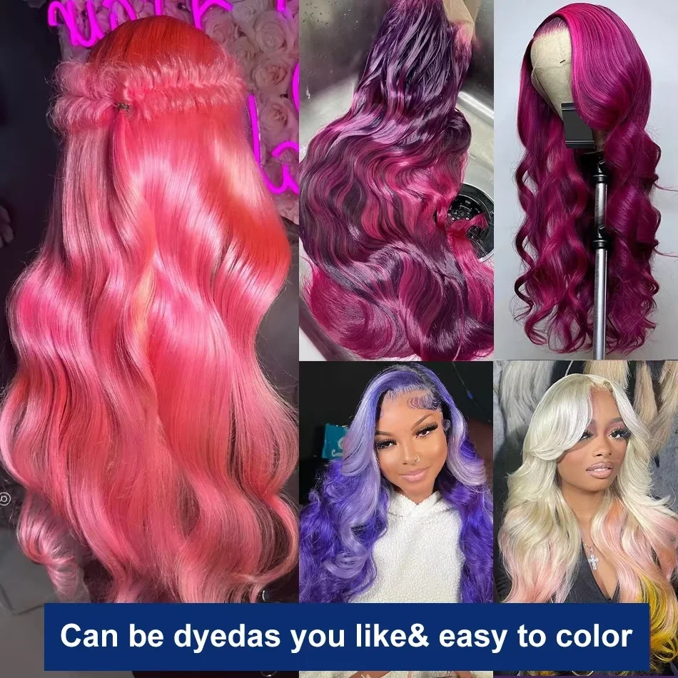 34 inch Peruvian Body Wave 613 Honey Blonde 13x4 HD Lace Front Human Hair Wigs For Women Glueless Lace Frontal Wigs Pre Plucked image 6