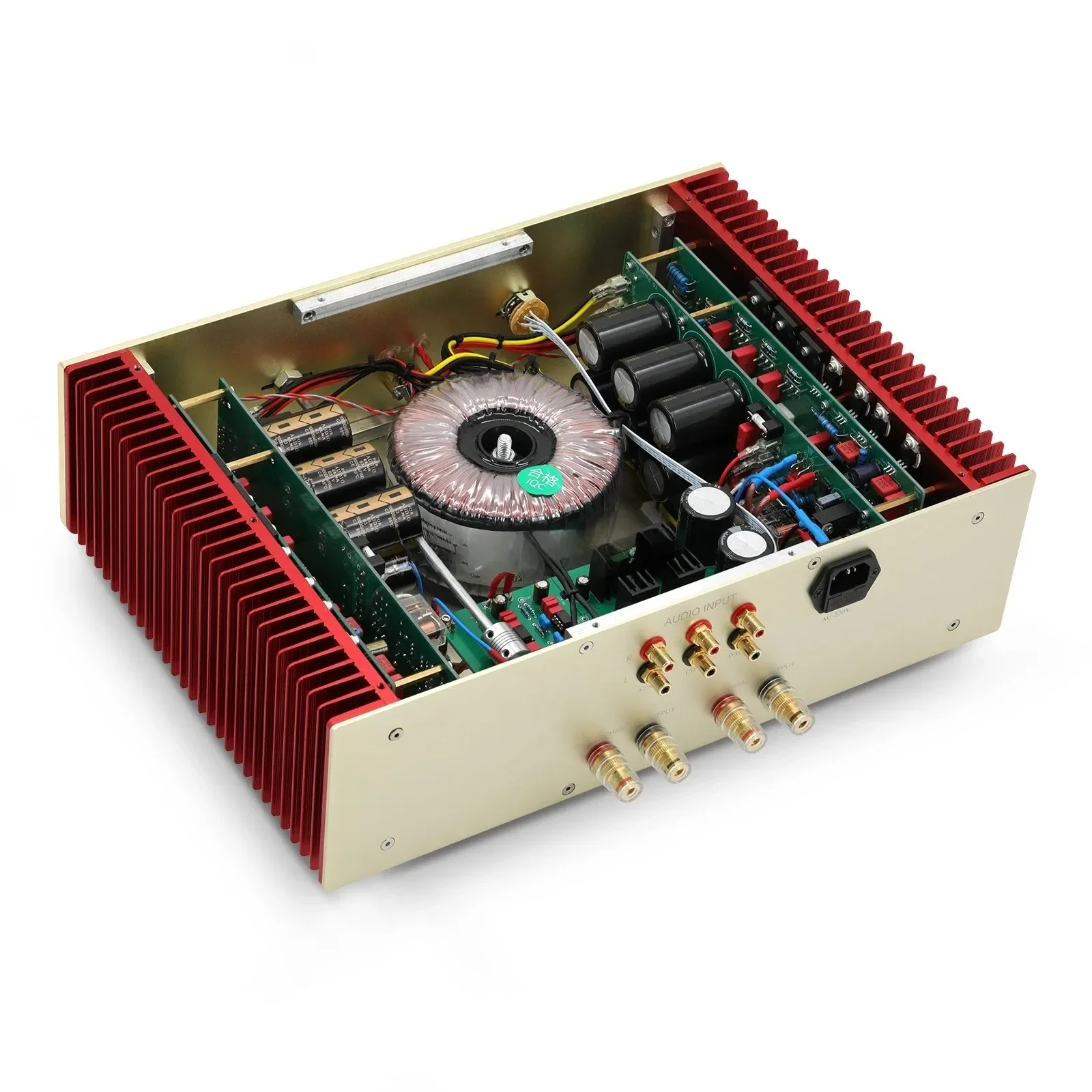 AMXEKR 240w*2 1:1 Copy DarTZeel 108 Line Power Amplifier MBL PreAmplifier OPA604 High Power Combined HIFI Audio Amplifier