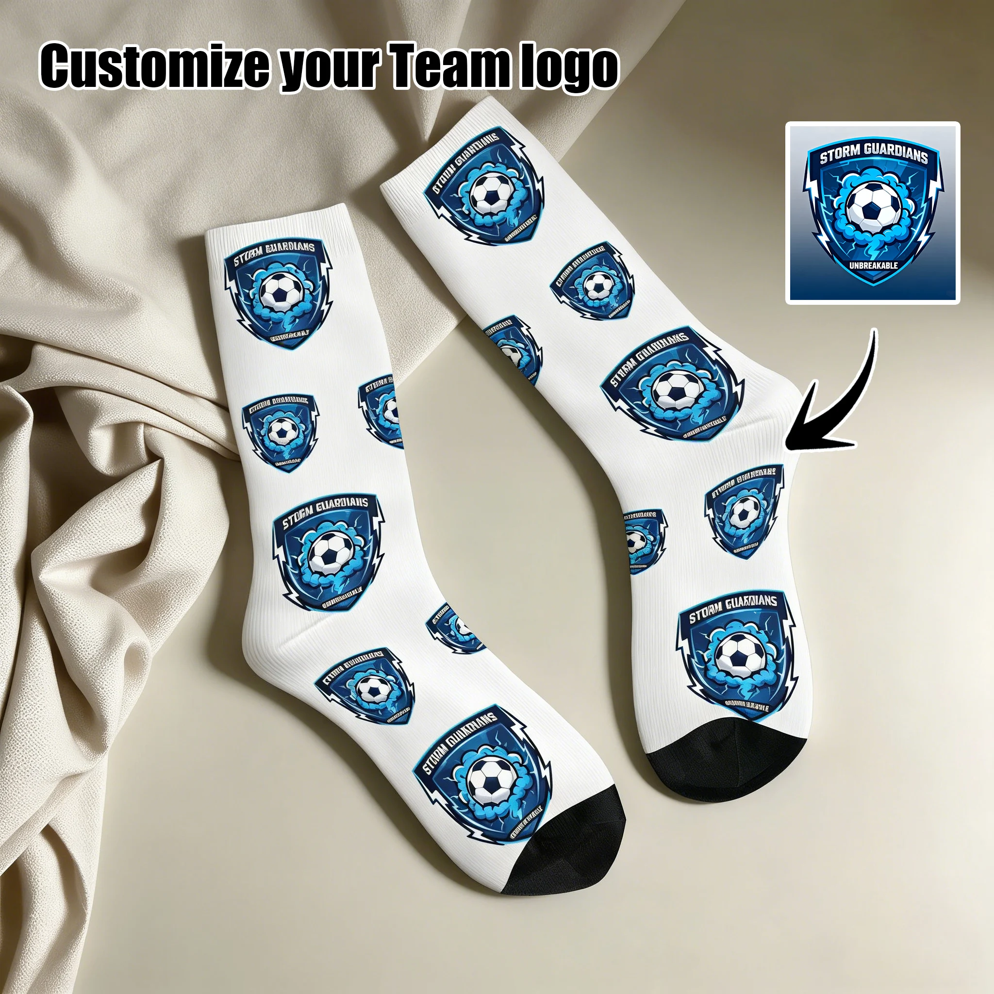 

Personalized team logo custom socks custom logo smiley face socks are suitable as patterned socks for friends' adult gifts or fo