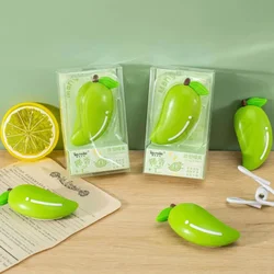 Goma de borrar con forma de Mango, borrador de corrección de lápiz de fruta emulacional, papelería para estudiantes