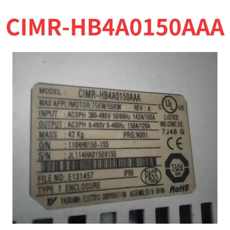 

90% new CIMR-HB4A0150AAA frequency converter tested OK