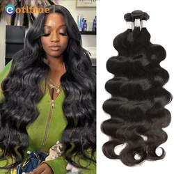 Human Hair Bundles Body Wave Bundles Hair 28 30 32 Inch 100% Unprocessed Brazilian Natural Hair Body Wave 3 Weavings Extensions