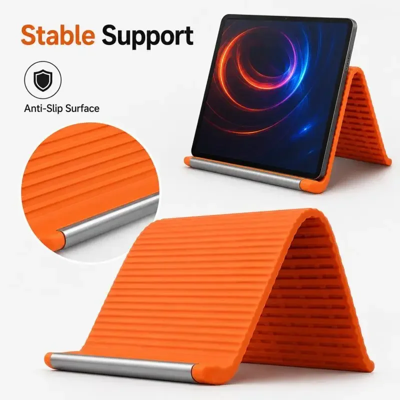 Tragbarer, verstellbarer, faltbarer Ständer für Telefon, Tablet, Laptop, Mehrwinkelhalter für Zuhause, Büro und Reisen – Detail 5