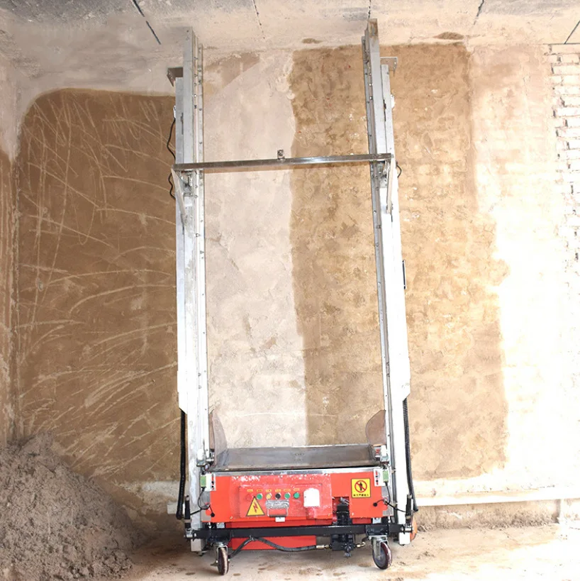 Height adjustable electric plastering machine, internal and external wall powder wall machine, automatic plastering machine