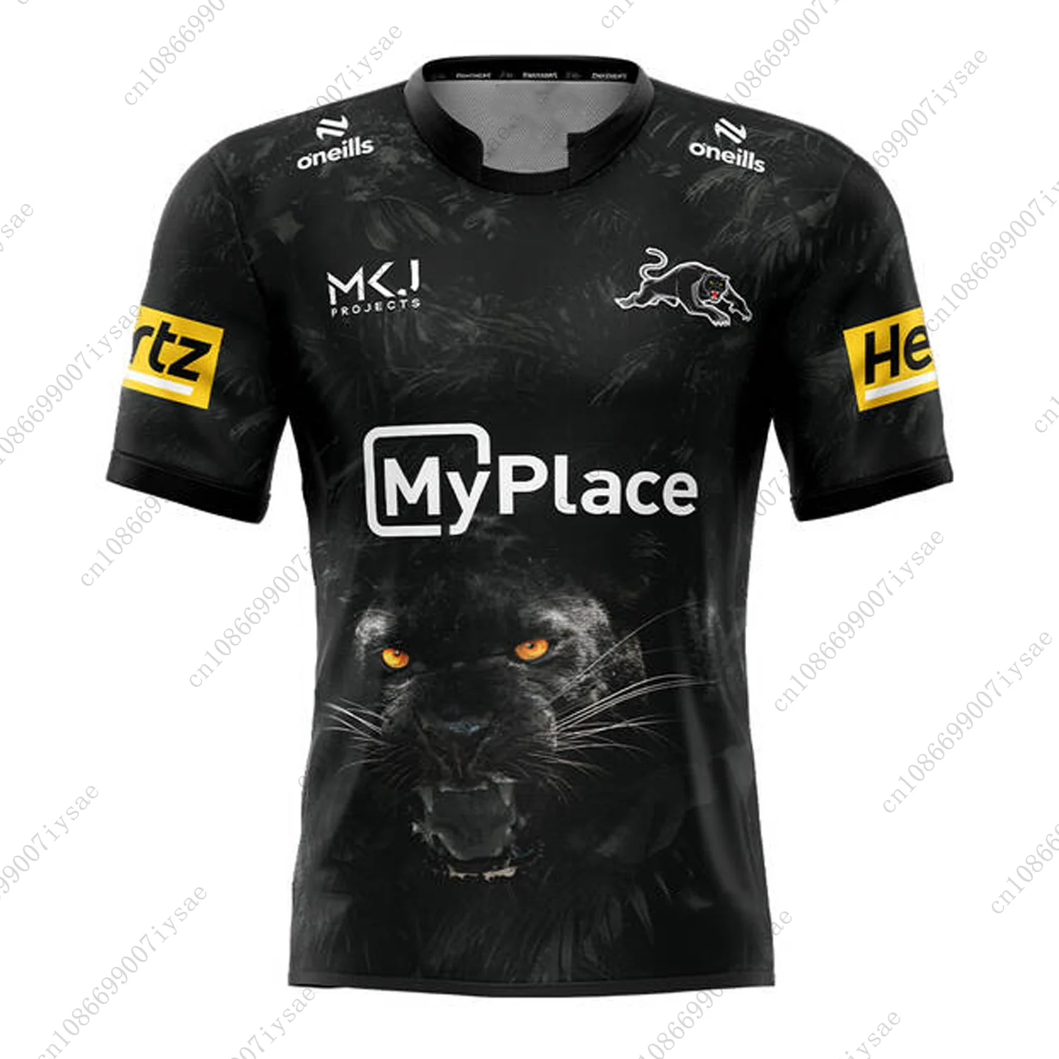 

New Arrival Mens 24/25 Panthers Team Rugby Jersey Newest Summer Breathable Training Football Uniform Oversized For Adult&Kid