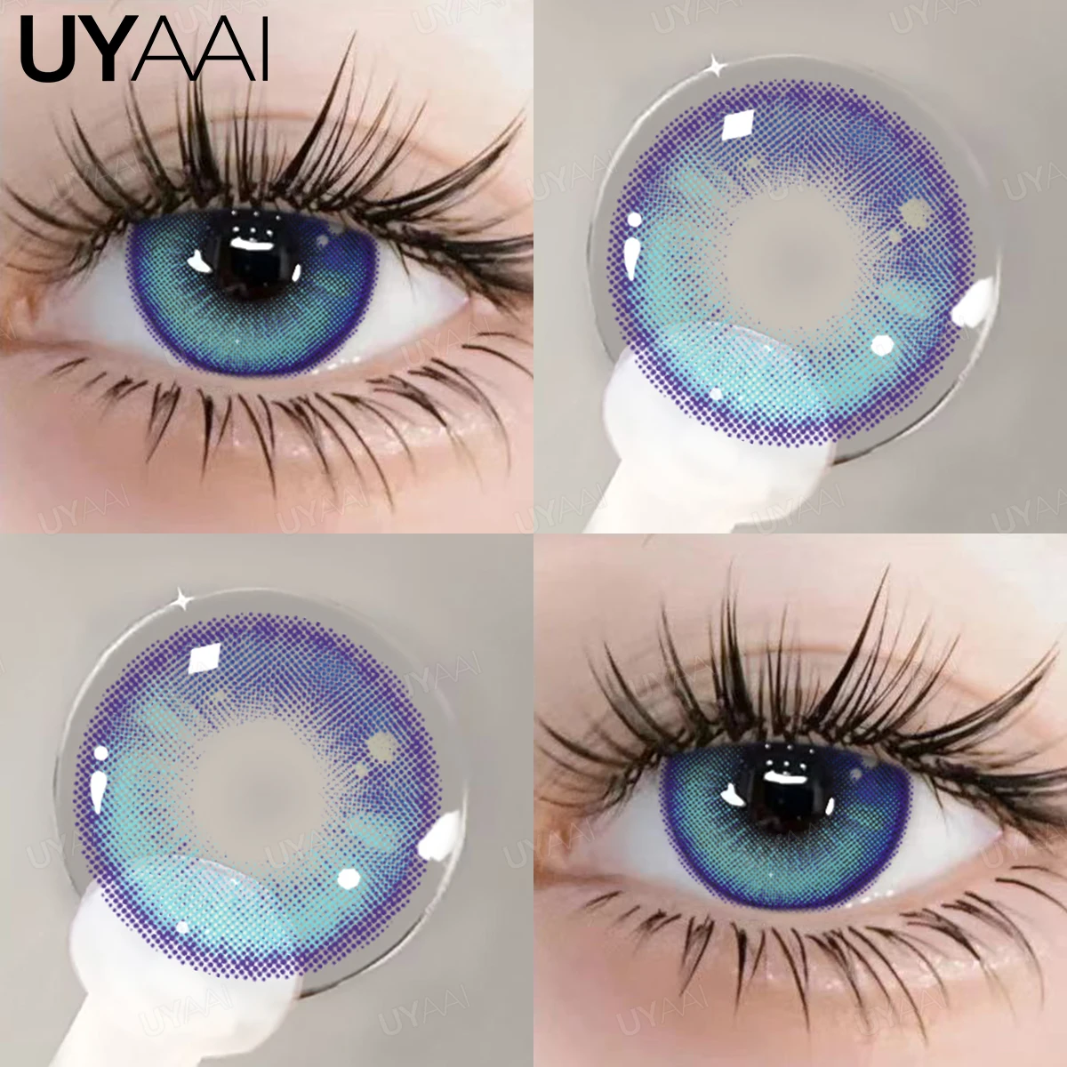 UYAAI NIEUWE Blue Eye Kleur Lens 1 Paar Groen Gekleurde Leerlingen voor Ogen Natuurlijke y2k Mode Lenzen Koreaanse Stijl Colorcon Oogcontacten