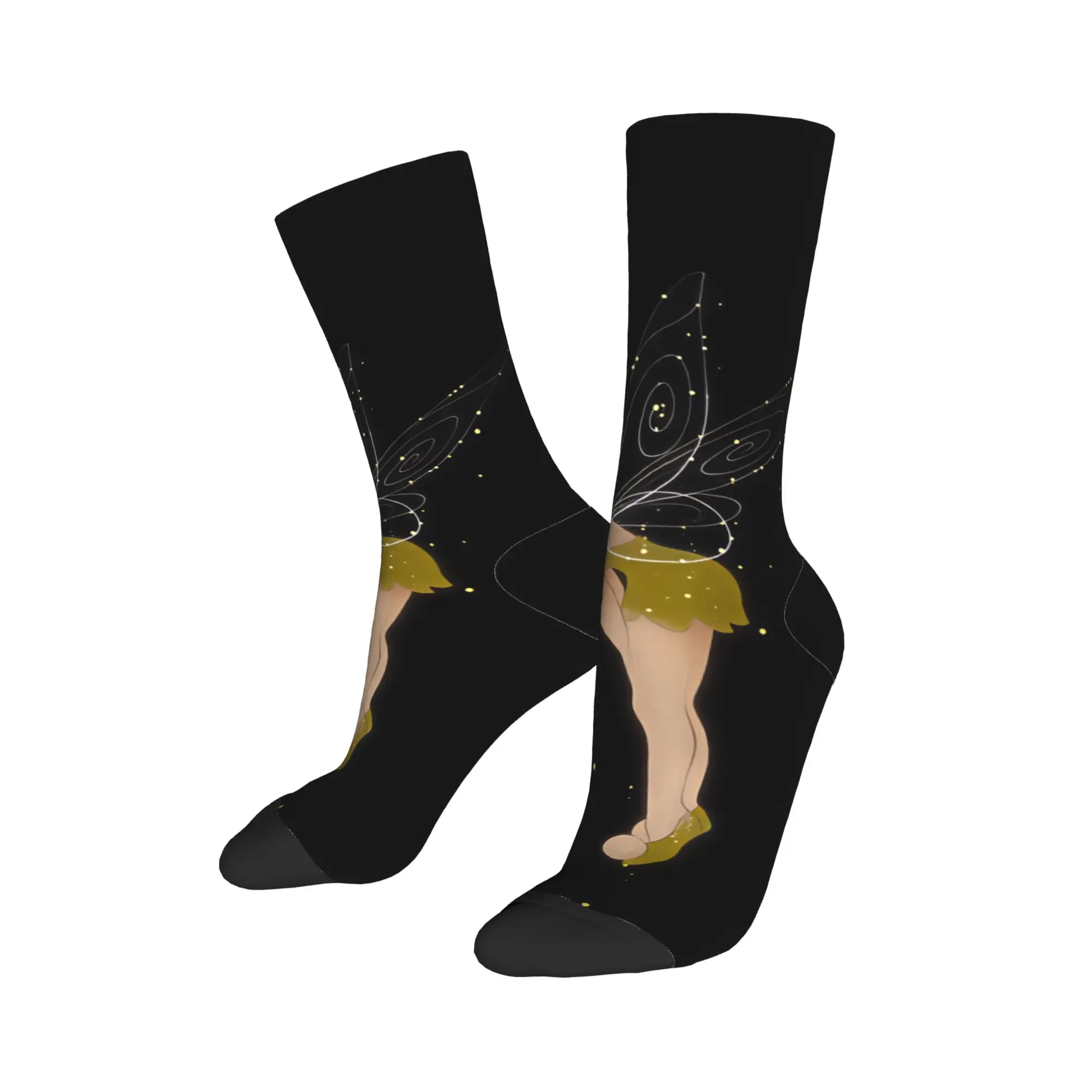 Tinker Anime Bells Socks  Casual Stockings Unisex Men High Quality Outdoor Socks Spring Design Anti Slip Socks