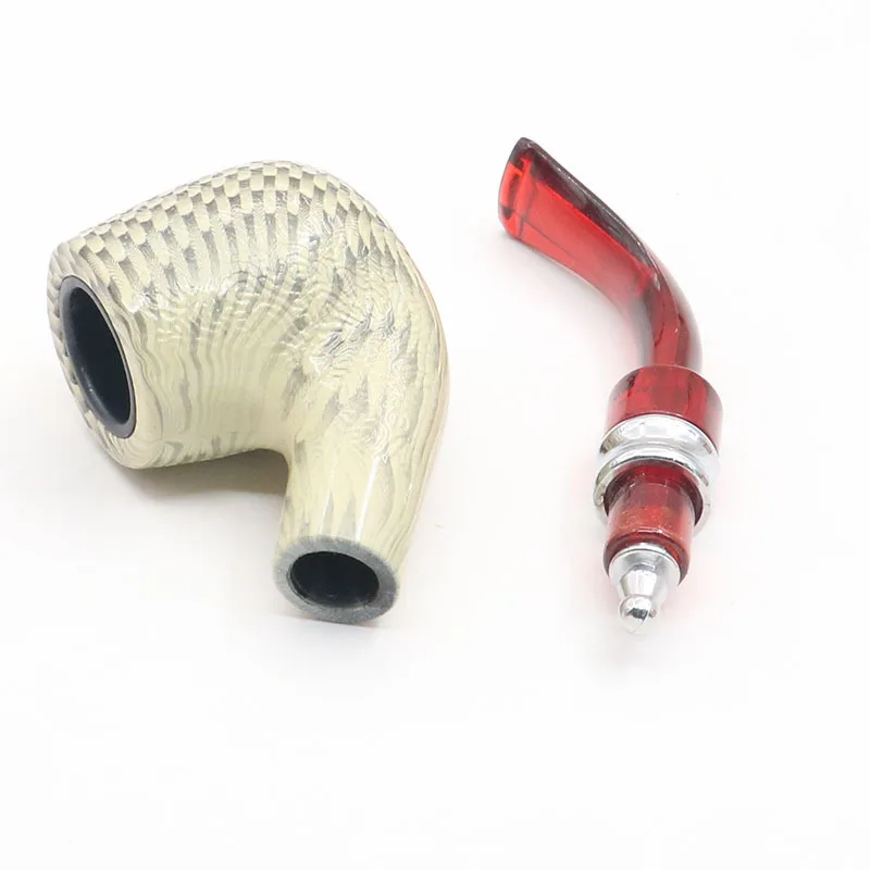 Durable Detachable Resin Snake Grain Pipe Filter cigarette holder resin pipe Smoking Pipe Tobacco Cigarettes Cigar Pipes Gift