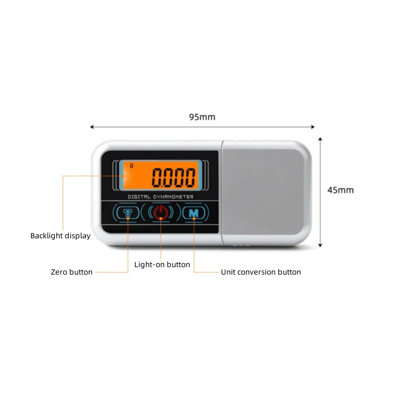 0.005g Mini Digital Turntable Stylus Force Scale Gauge Led Arm Load Meter Professional Portable Digital Scales Balança de joias