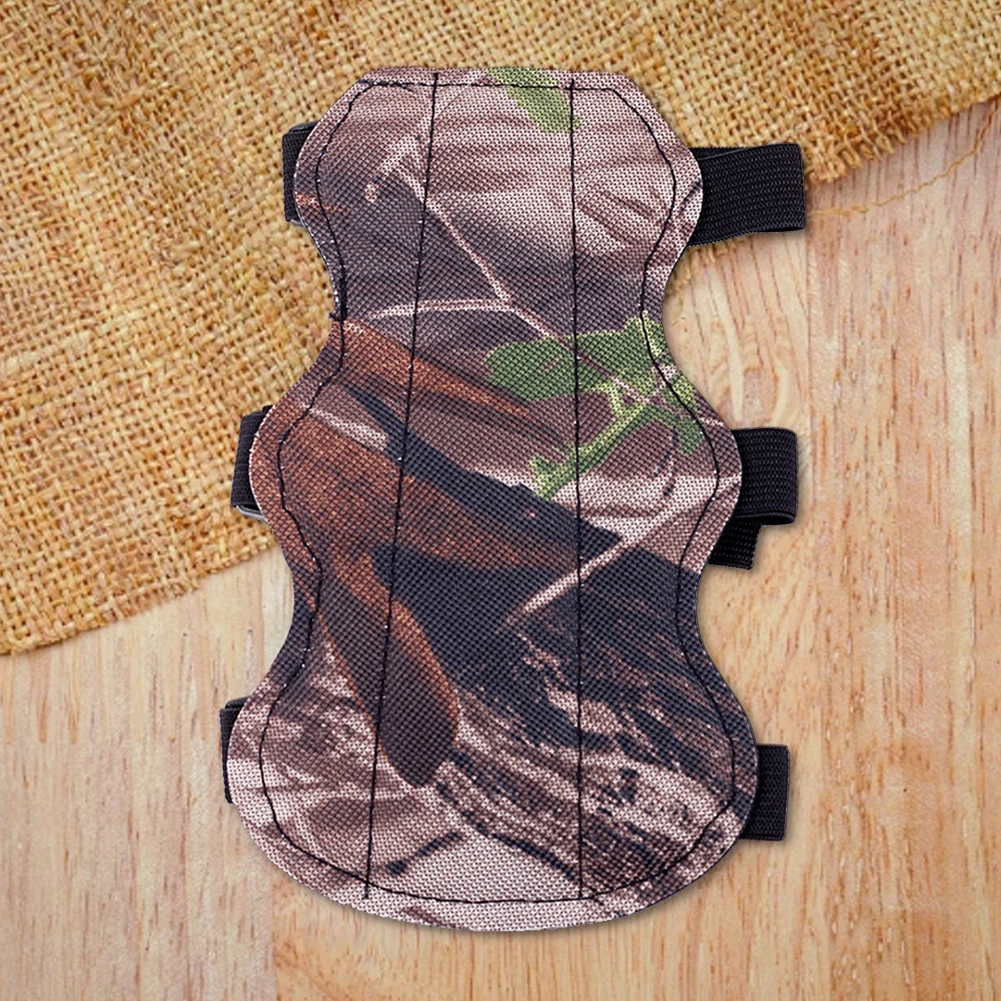 Archery Arm Guard Arm Protector PU Leather Forearm Guard Adjustable Strap Archery Protection Equipment Bow Arrow Accessories