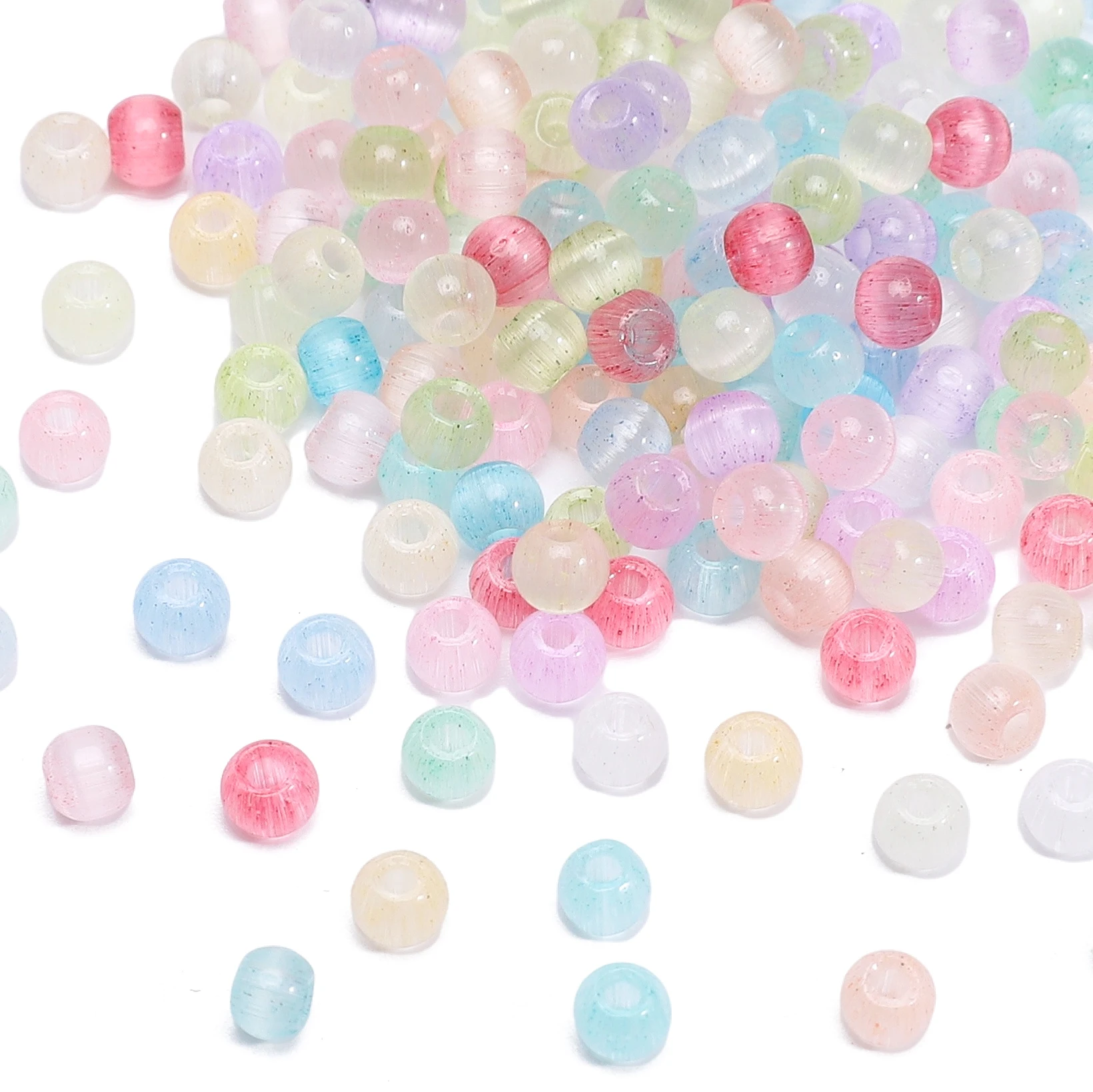 4 مللي متر 10 جرام/الحقيبة المحلية سوبر ممتاز الزجاج القط العين الأرز الخرز فريد فضفاض الخرز اليدوية DIY بها بنفسك مجوهرات أساور أقراط Accesso #2