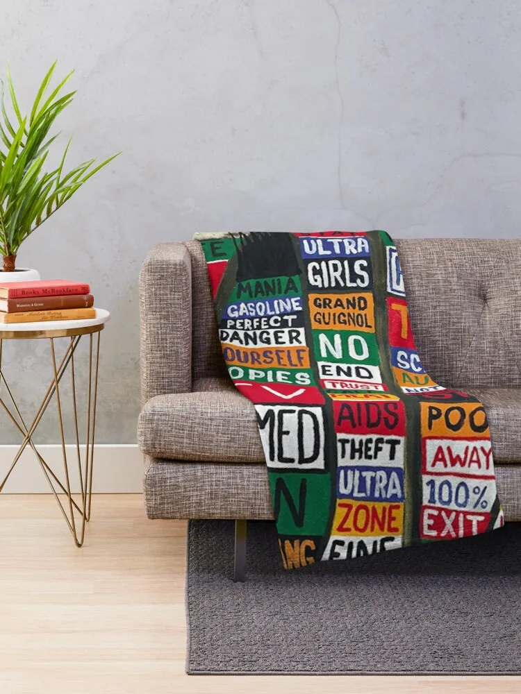 RADIOHEADS Throw Blanket Sofa Blanket Decorative Bed Blankets Giant Sofa Blanket Retro Blankets funny gift