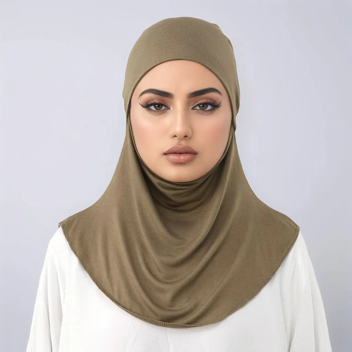 

Мусульманская женщина, Джерси, хиджаб, чехол для лица, однотонный платок, тюрбан, исламские шали и накидки, многофункциональные простые женские хиджабы мгновенной женщины