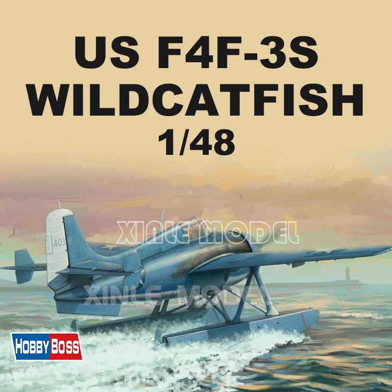 

Trumpeter Plastic Assembled Aircraft Model Kit 81729 US F4F-3S Wildcatfish 1/48