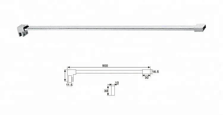 Stainless Steel 201/304 Long Extendable Shower Arm And Flange Bathroom Pull Rod Connector