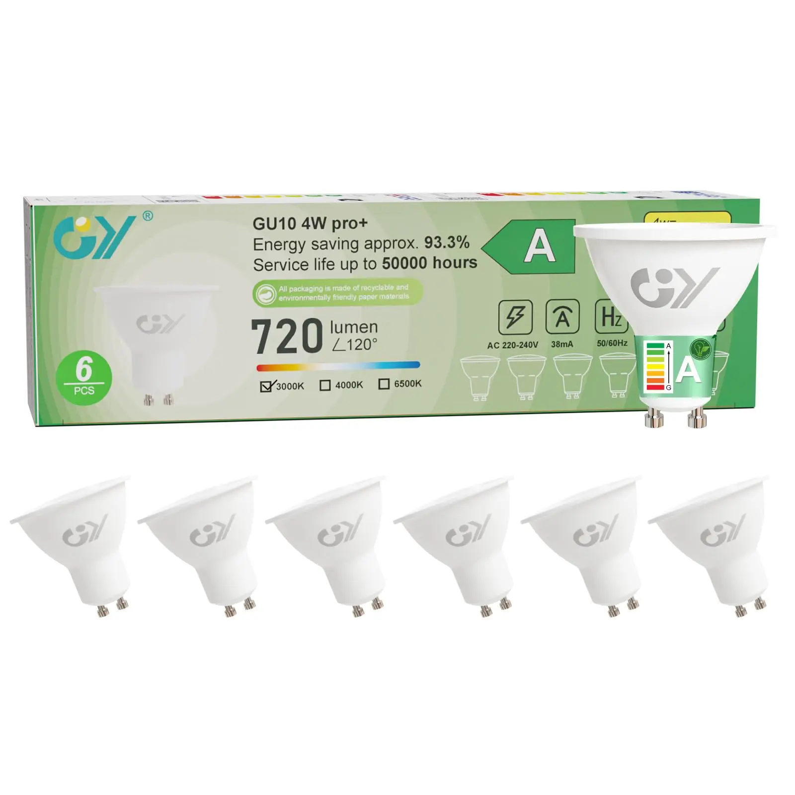 Gy GU10 Led Bulbs 4…