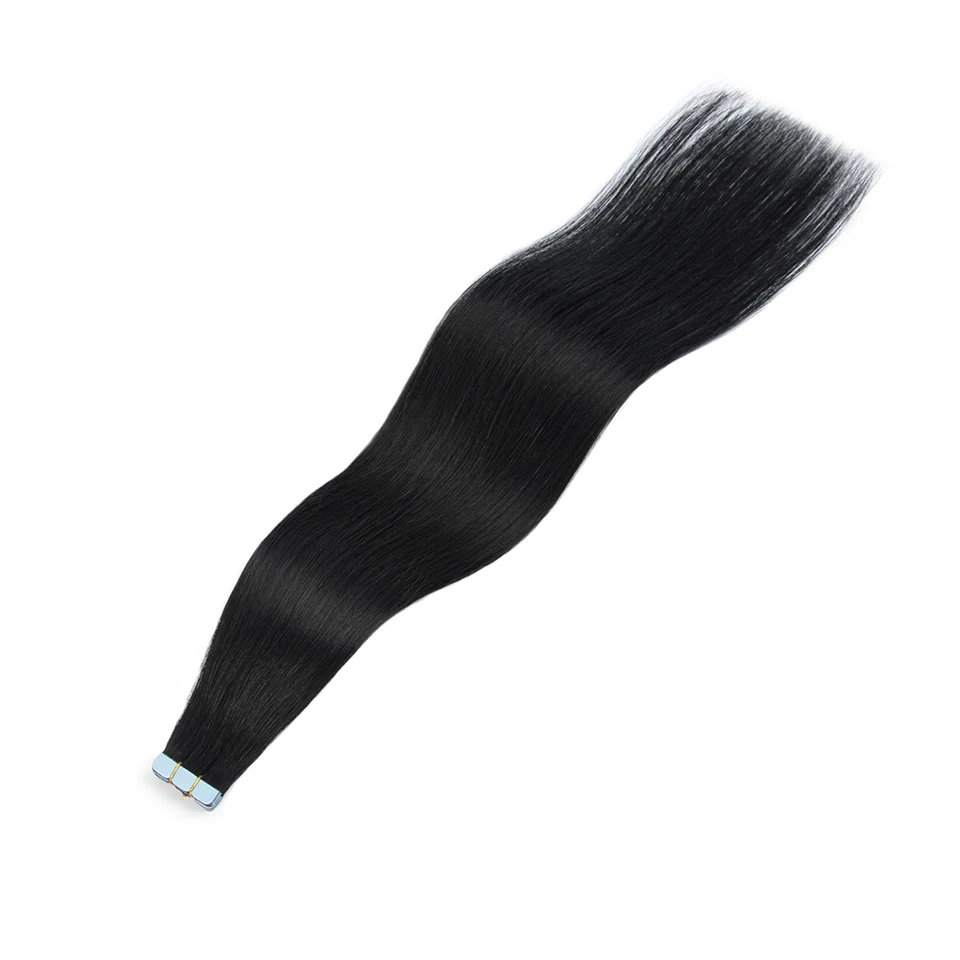10 piezas mini tape in de extensiones de cabello de 12 a 20 pulgadas, cabello humano natural invisible, extensión tape in, marrón chocolate 02 6