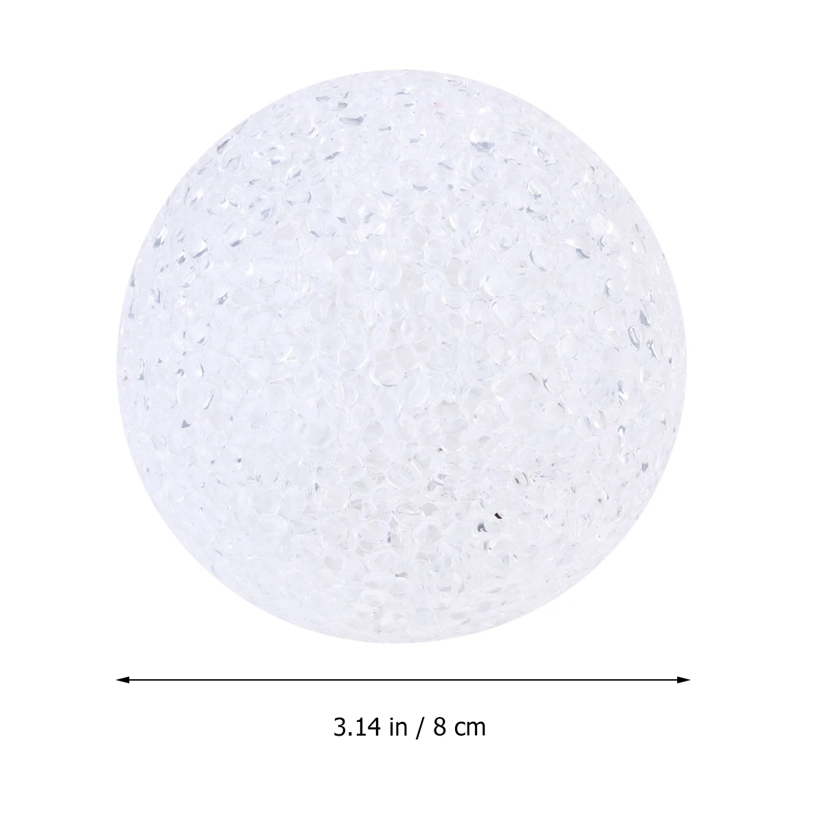 3 Pcs Night Light Crystal Lamp Led Round Rice Grains Ball Nightlight Tabletop Decoration