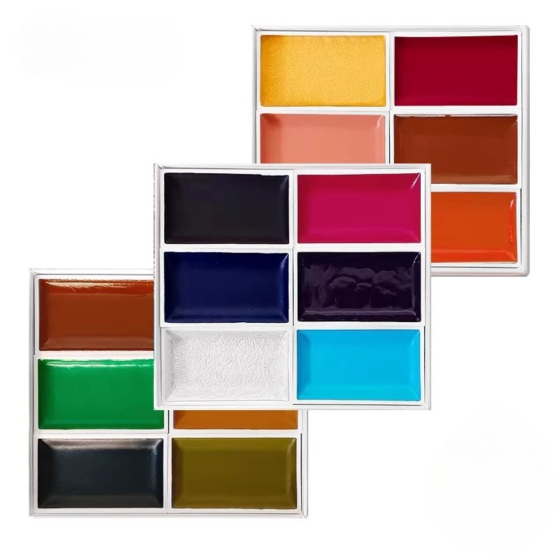 Japanese Solid Watercolor Pain - đánh giá và giá Watercolor Paint Set Solid Pigment