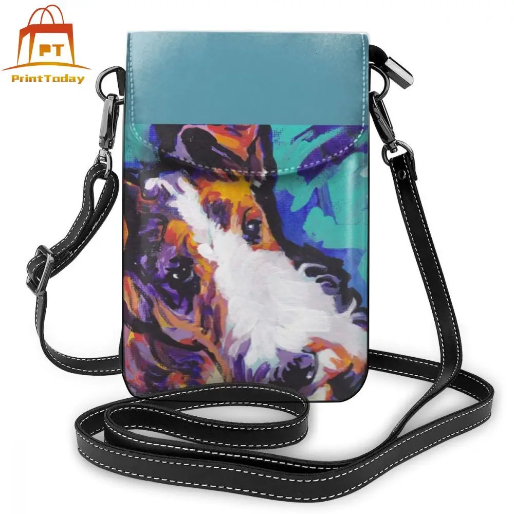 

Wire Fox Terrier Shoulder Bag Wire Fox Terrier Leather Bag Student Slim Women Bags Crossbody Womens Purse